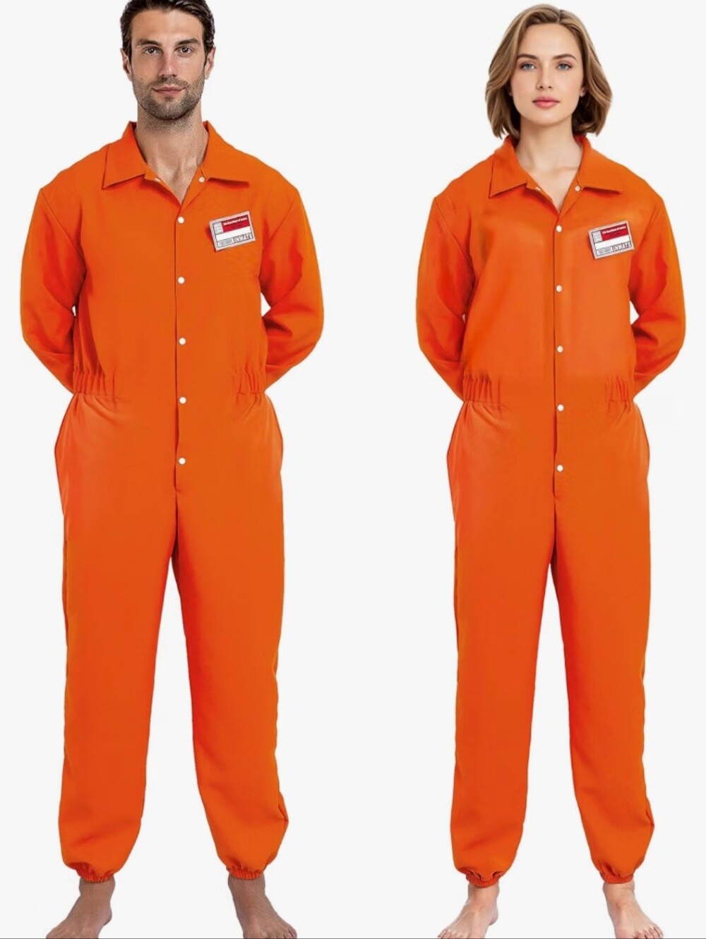 Bright Orange Coverall  Prisoner Jumpsuit S